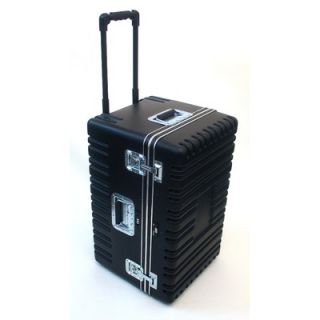  Case with Wheels and Telescoping Handle in Black 17 x 27.25 x 15.25