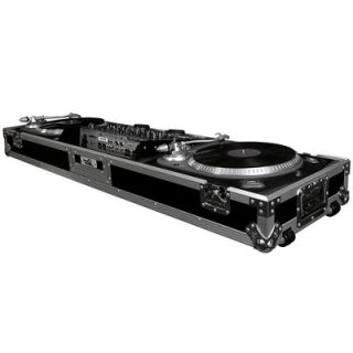 Road Ready Two Turntables / 19 Mixer DJ