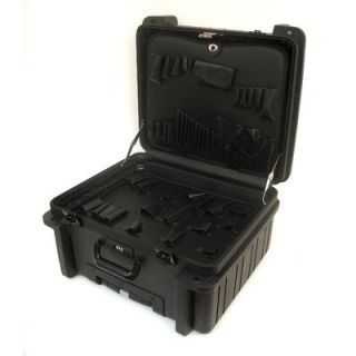  Case with Wheels and Telescoping Handle in Black 17.25 x 19.5 x 12.5