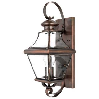 Quoizel 18 Oula Outdoor Wall Lantern in Aged Copper   CAR8728AC