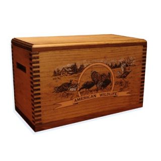 Evans Sports Wooden Accessory Box With Wildlife Series Turkey Print