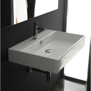 WS Bath Collections Unlimited 23.6 Ceramic Bathroom Sink