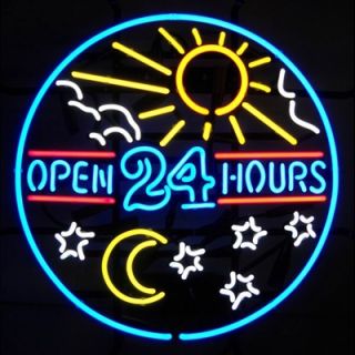 Neonetics Open 24 Hours Neon Sign