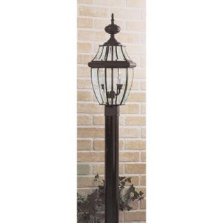 Quoizel 21 Newbury Outdoor Post Lantern in Mystic Black