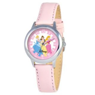 Disney Kids Princess Time Teacher Watch in Pink Leather   W000057