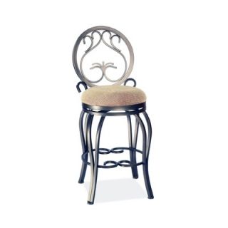 Chintaly 26 Swivel Memory Return Counter Stool with Curved Legs