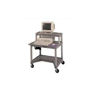 Luxor 27 High Workstation with Leg Room Cut Out and Monitor Platform