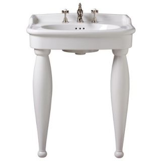 Porcher Savina II 27 Console Bathroom Sink   30058 00
