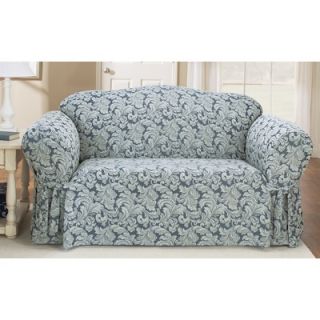 Sure Fit Scroll Classic Fit Loveseat Slipcover (Box Cushion)