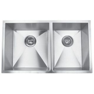  Steel Double Sink   31 x 18 with Optional Cutting Board   EEGUH3118
