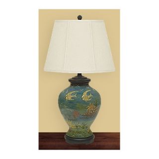 JB Hirsch 28 Sea World Porcelain Table Lamp   J15411E18L