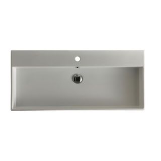 WS Bath Collections Unlimited 35.4 Ceramic Bathroom Sink