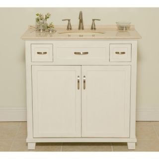 Newton 36 Bathroom Vanity in Whitewash