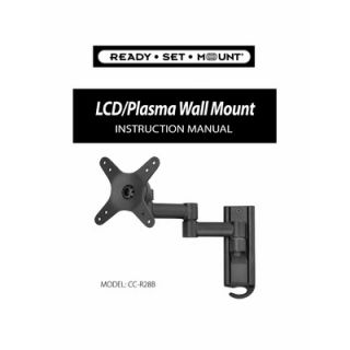  Mount Swivel LCD Wall Mount for 13 to 37 Screens in Hi Gloss Black