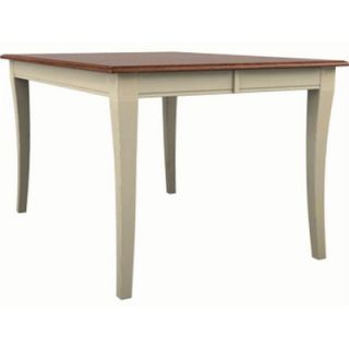  Table with Butterfly Leaf and 36 Sabre Legs in Cherry and Buttermilk