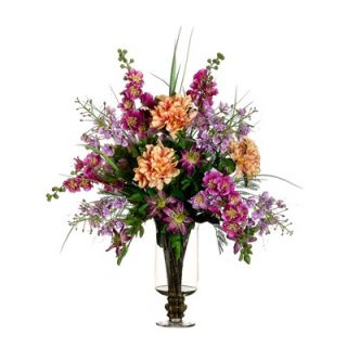 Tori Home 38 Crepe Myrtle and Rhododendron with Vase   WF3419 VI/CO