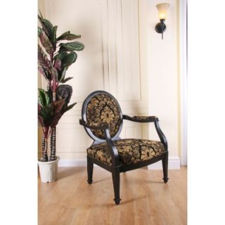 Legion Furniture 44 Arm Chair in Black and