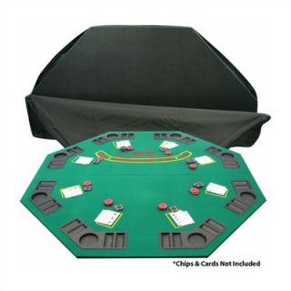 Trademark Global Bi Fold Wooden Poker / Blackjack Tabletop