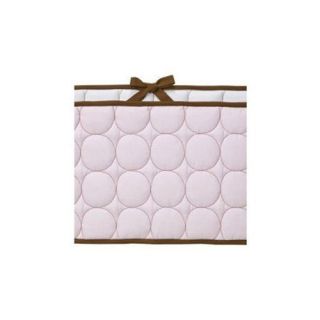 Bacati Quilted Circles Pink and Chocolate Crib Bedding Collection