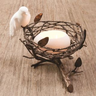 Dekorasyon Single Nest with Fine Bone China Bird & Egg Tealight   PR