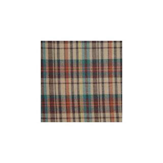 Patch Magic Multi Brown and Tan Plaid Window Curtain