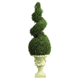 48 Silk Cedar Spiral Tree with Decorative Vase