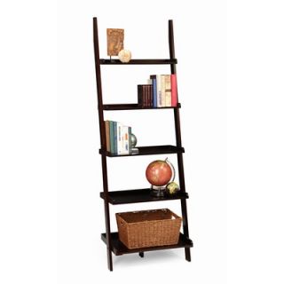 Convenience Concepts American Heritage Ladder Bookshelf in Espresso
