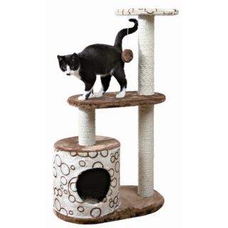 Kitty Mansions 53 Sicily Cat Tree in Brown and Beige   Sicily BB