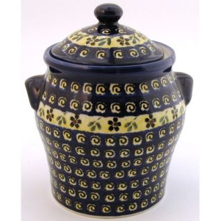 Polish Pottery 56 oz Large Jar   Pattern 175A   1100 175A