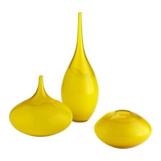    04057 Vase. Yellow finish. Glass construction $92.50