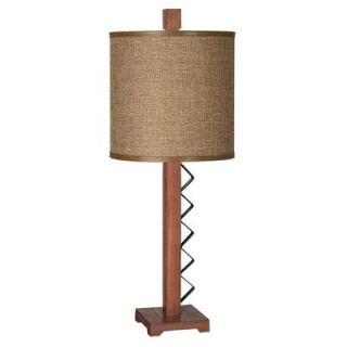  Ziggy Ranch Table Lamp in Acorn with Black Metal   87 6092 53