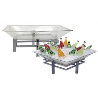Buffet Enhancements Large Acrylic Ice Display Tray with Drain