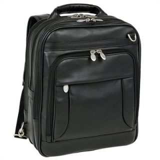 McKlein USA I Series Lincoln Park Leather Briefcase/Backpack in Black