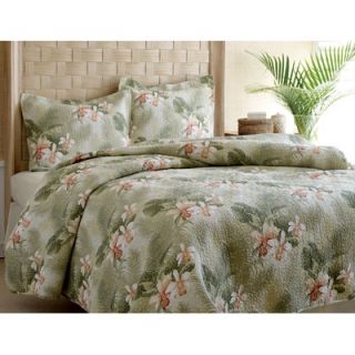 Tommy Bahama Tropical Orchid Quilt Set   187052 53 54