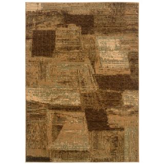 LR Resources Opulence Light Brown/Cream Abstract Brushstroke Rug