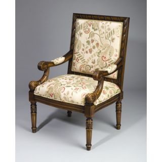 AA Importing Arm Chair with Floral Design in