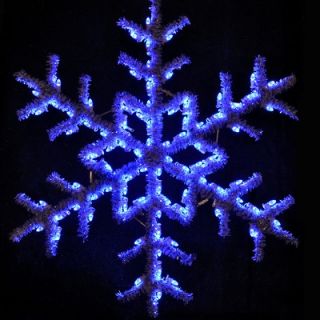 Holiday Lighting Specialists 60 Hanging Garland Snowflake in