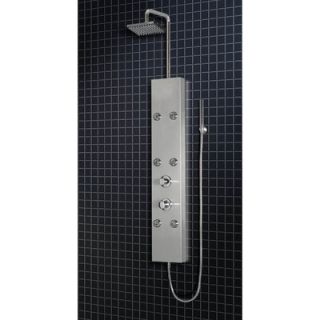 Ariel Bath Stainless Steel 63.8 Thermostatic Shower Panel