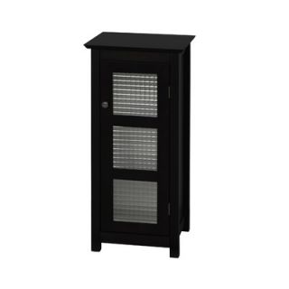 Elegant Home Fashions Chesterfield Floor Cabinet with Single Glass