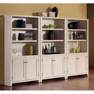  Home by Martin Furniture Tribeca Loft 70 H White Lower Door Bookcase