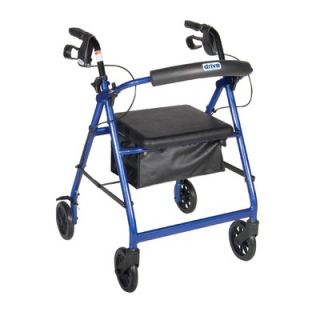  Rollator Walker with Curved Comfort Backrest and Padded Seat   72