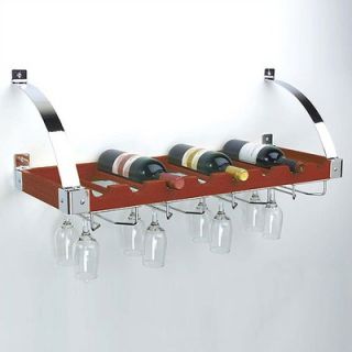Concept Housewares 8 Bottle Wall Mounted Wine Rack   NW 40528