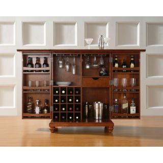 Cambridge Expandable Bar Cabinet in Classic Cherry