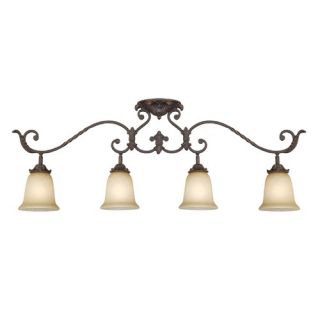  Lighting Kit in Antique Bronze with Dusted Ivory Shades   94513 71