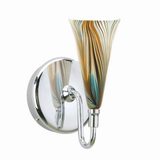 WAC Low Voltage Wall Sconce in Green Glass