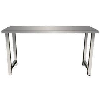 Viper Tool Storage 72 Stainless Steel Work Table with Black Legs