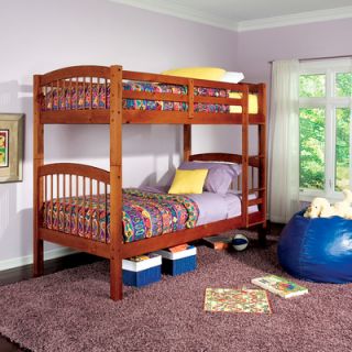 Wildon Home ® Diamond Lake Twin over Twin Bunk Bed with Built In