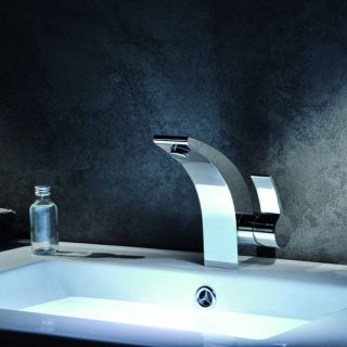 Bathroom Combos Single Hole Waterfall Illusio Faucet with Single Ha