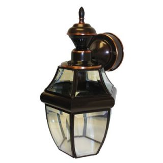 Heath Zenith Motion Activated Six Sided Carriage Light in Antique