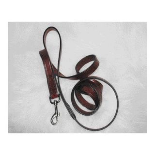 Hamilton Pet Products Leather Lead in Burgundy